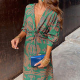 Leya - Abito Elegante Stampato