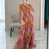 Giselle - Incantevole Maxi-abito con Stampa Floreale
