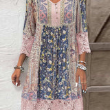 Mirabel - Abito Boho con Dettagli in Pizzo