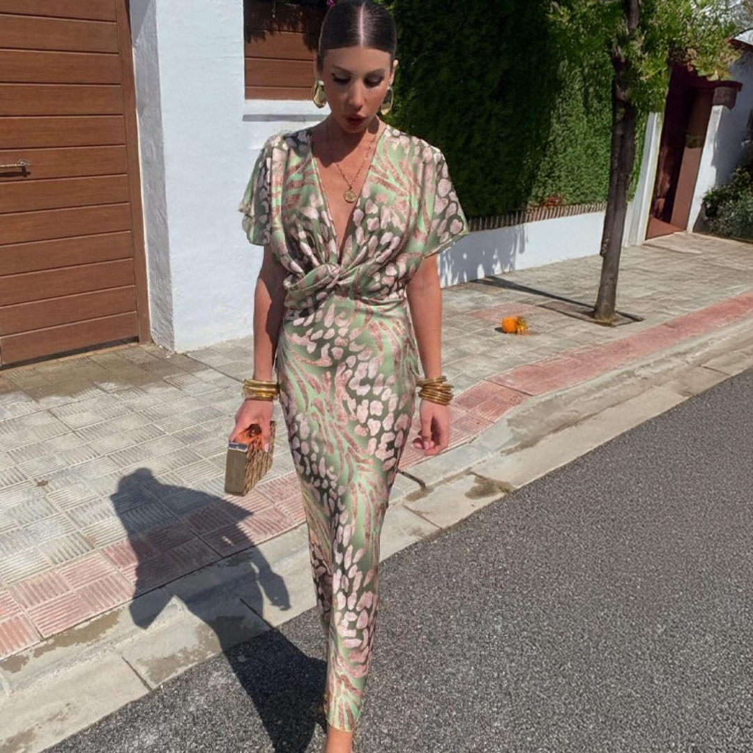 Ginevra - Abito Elegante con Drappeggio