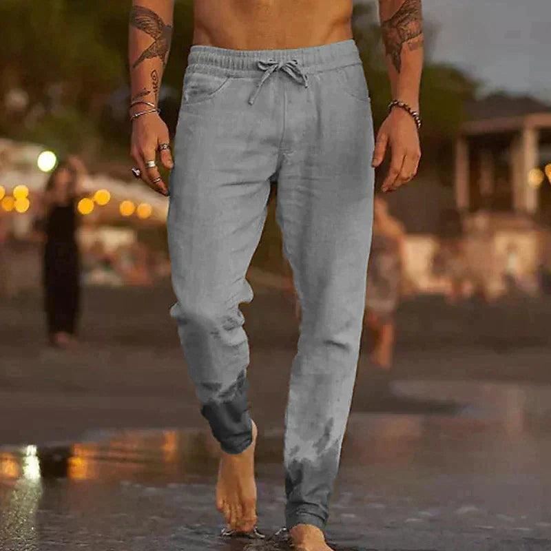 Ricardo - Pantaloni Spiaggia Lino