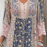 Mirabel - Abito Boho con Dettagli in Pizzo