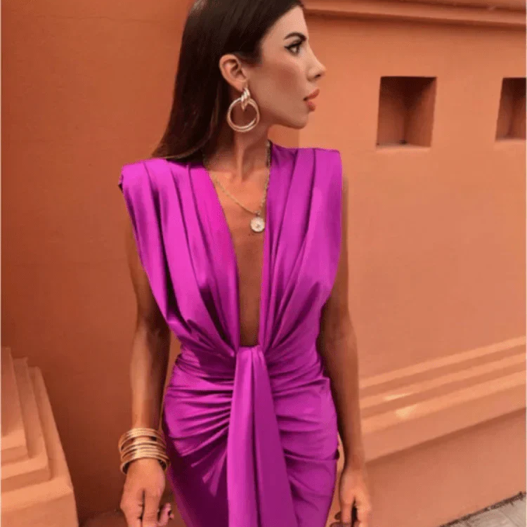 Cordelia - Abito Elegante Drappeggiato