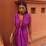 Cordelia - Abito Elegante Drappeggiato